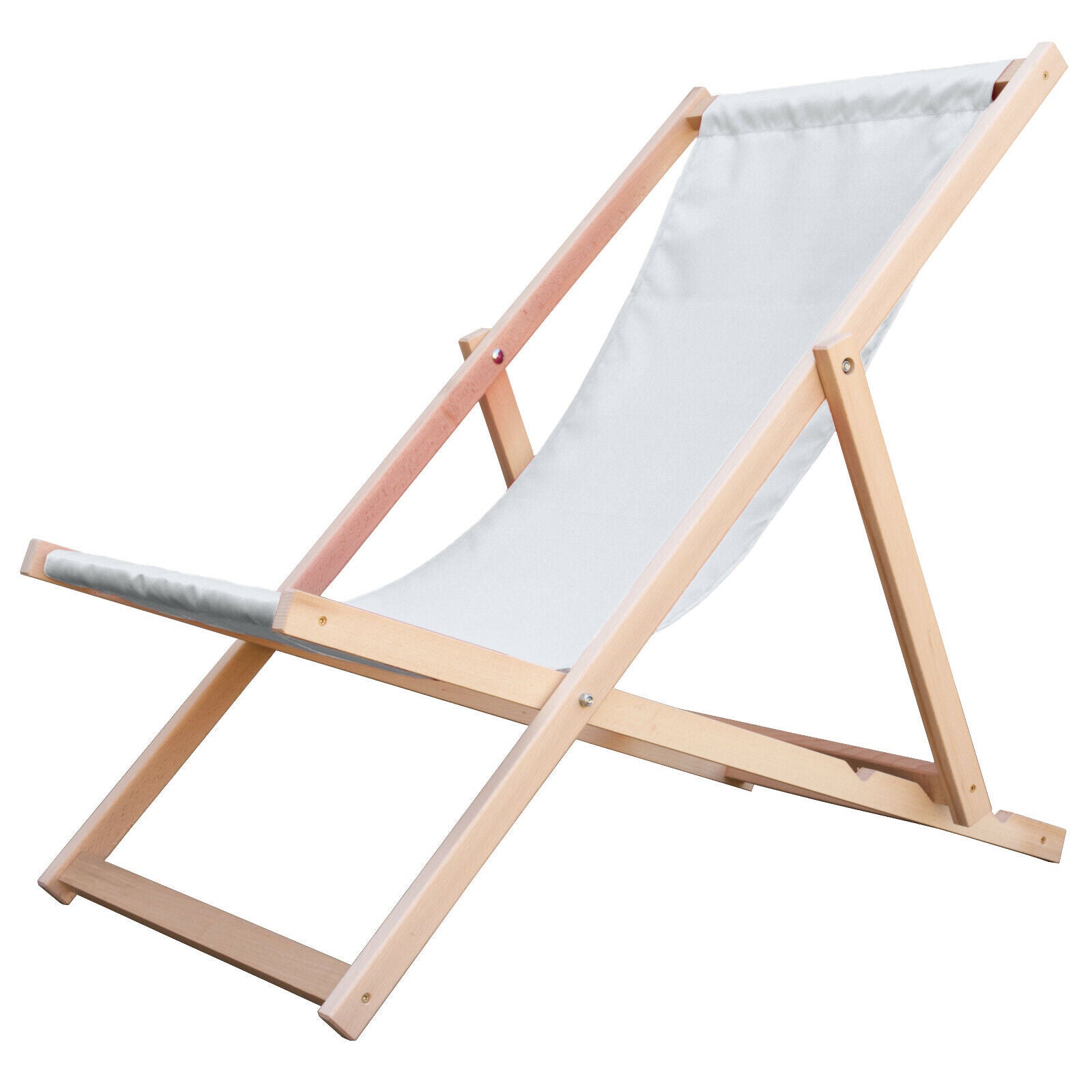 Liegestuhl Holz orange