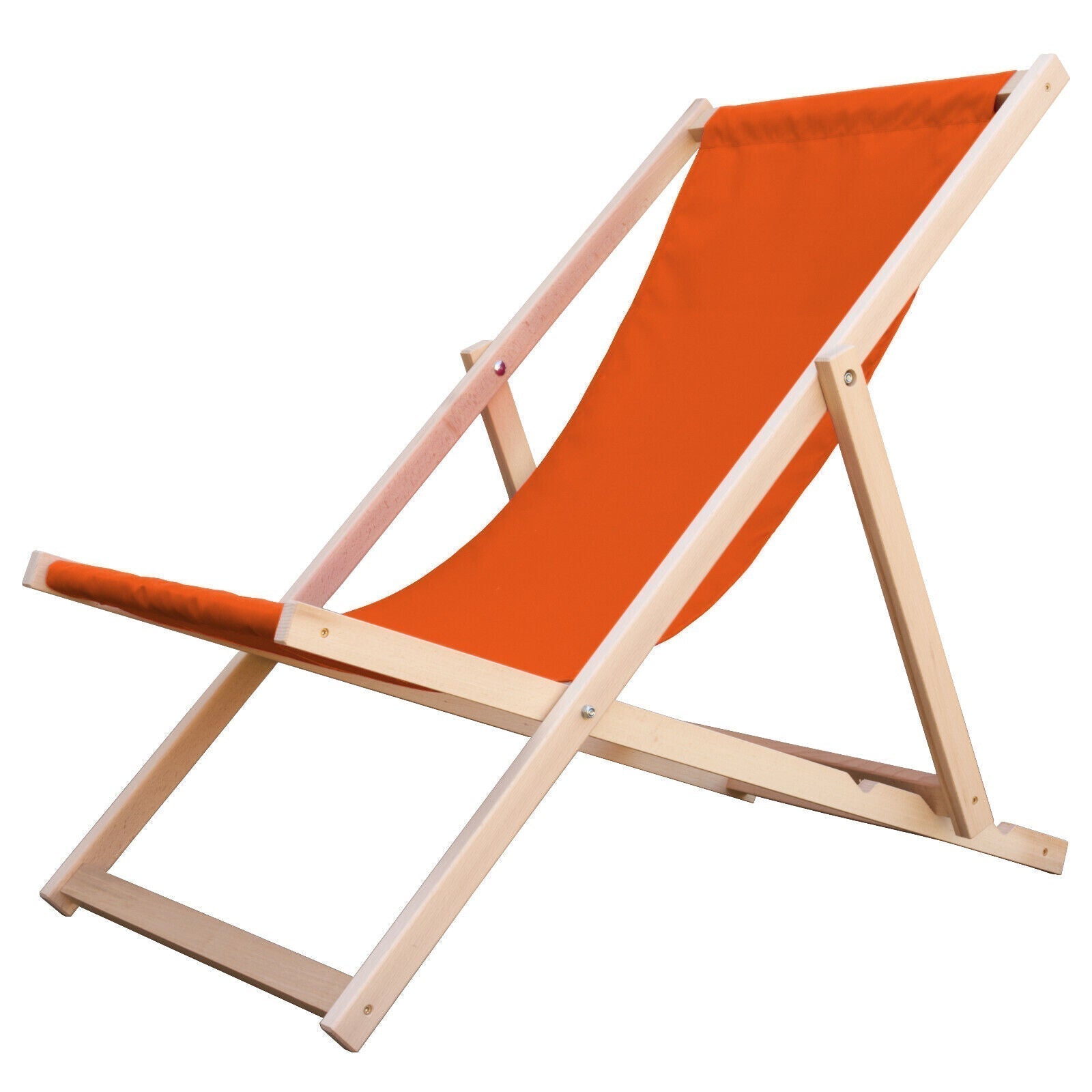 Liegestuhl Holz rot