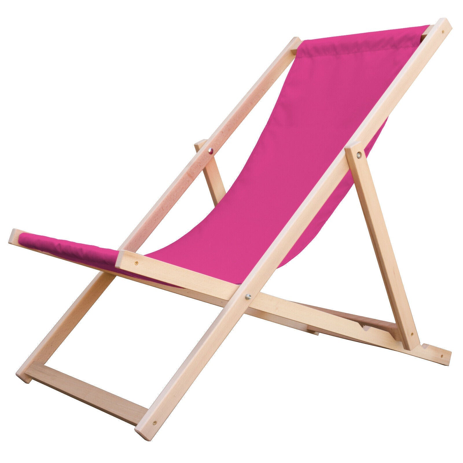 Liegestuhl Holz blau