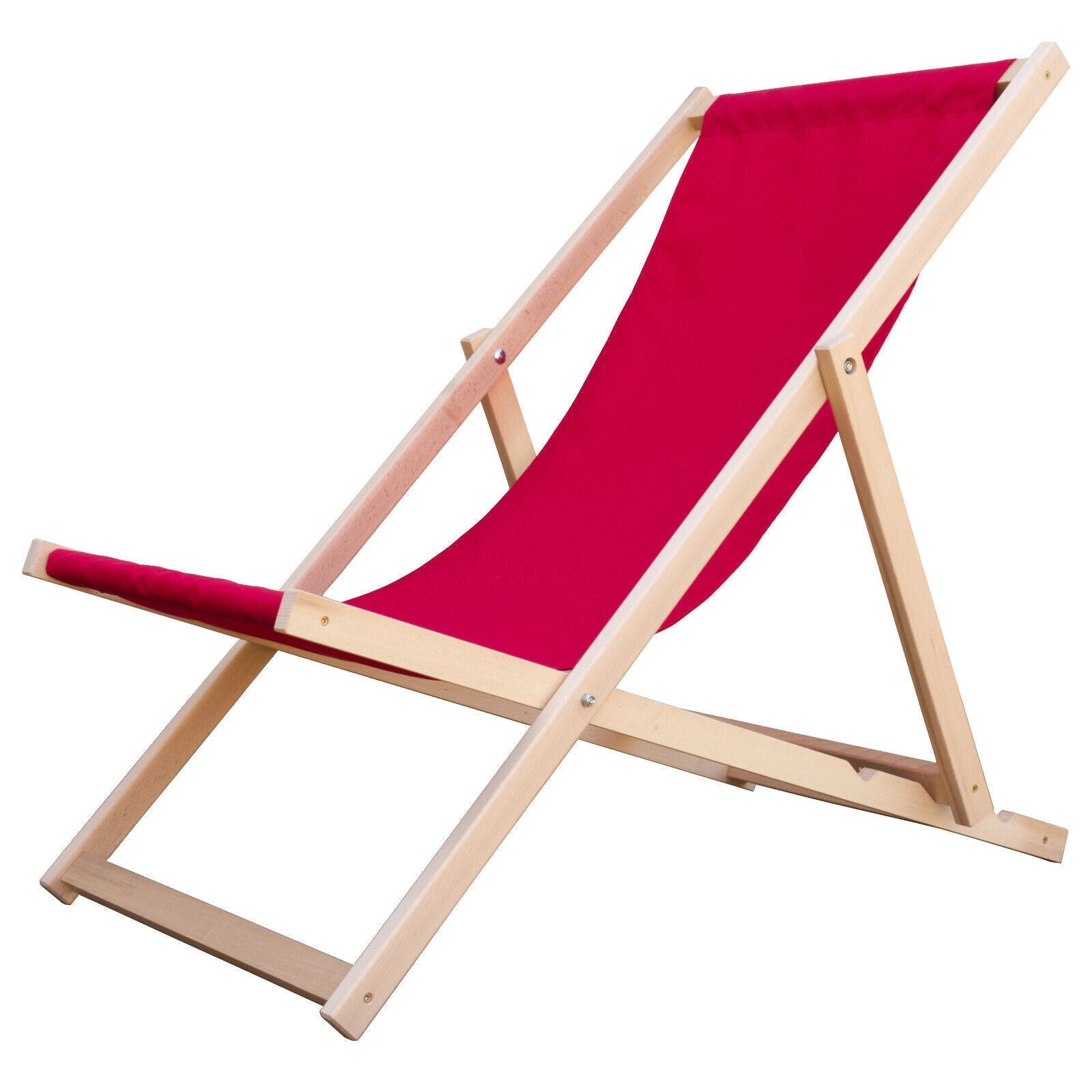 Liegestuhl Holz pink